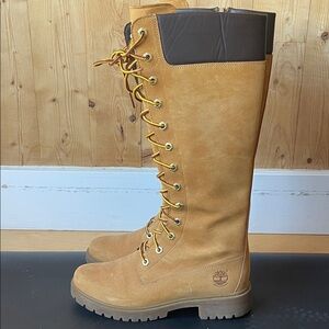 Timberland Women's Brown Lace-Up Boots